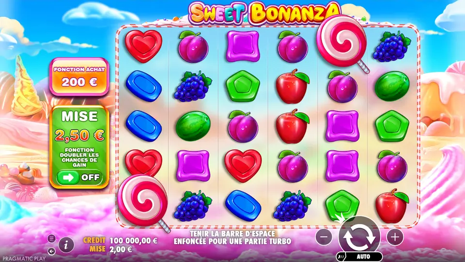 Schermafbeelding van Sweet Bonanza tijdens het spelen
